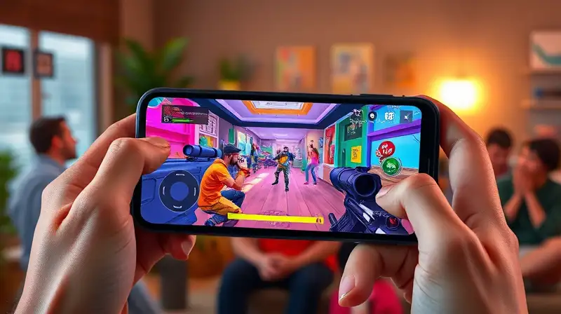 Jugadores disfrutan videojuego offline en smartphone