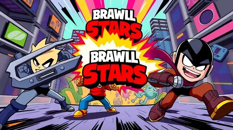 Personajes de Brawl Stars en batalla urbana