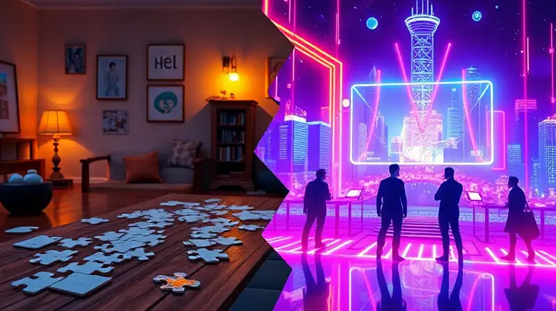 Juego digital dividido: offline cálido