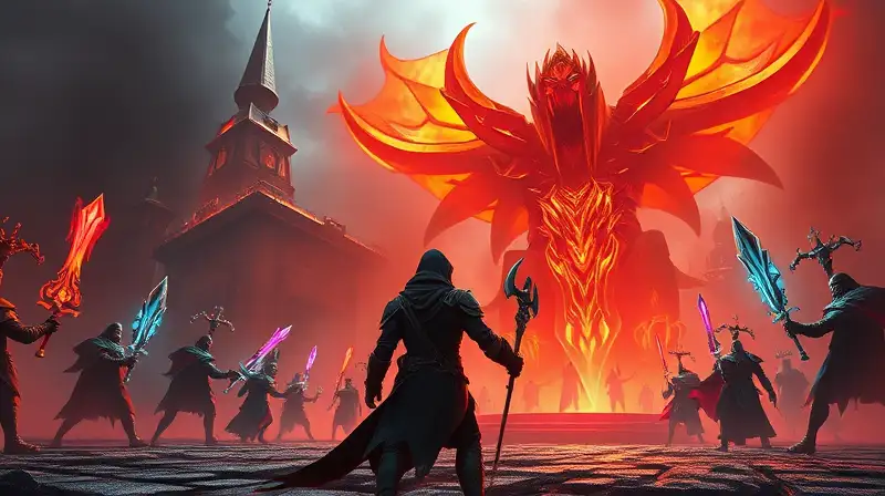 Gamer hero prepara batalla épica fantástica