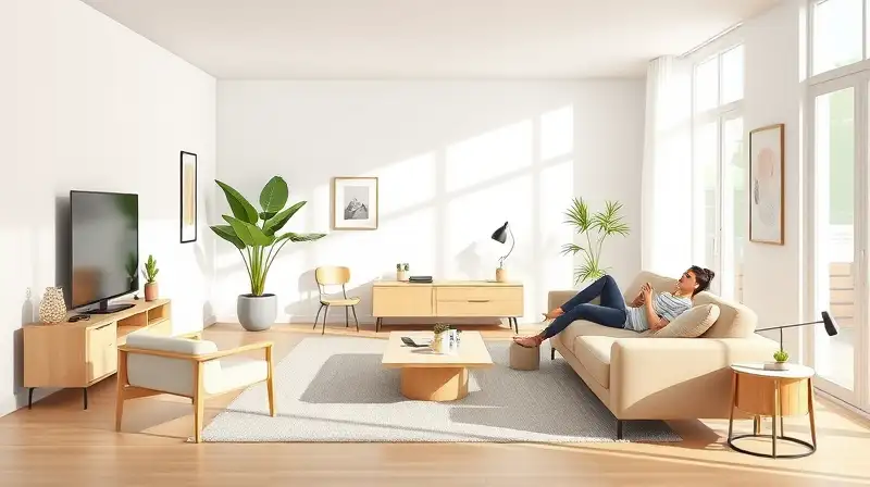 Sala Sims minimalista