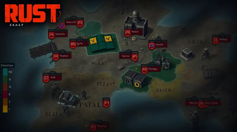 Mapa de Rust: clanes, territorios y tensión