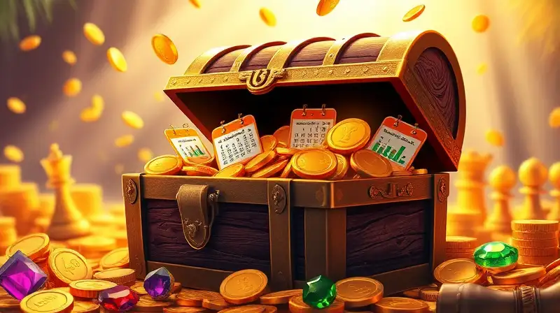 Cofre brillante simboliza estrategia y ganancias