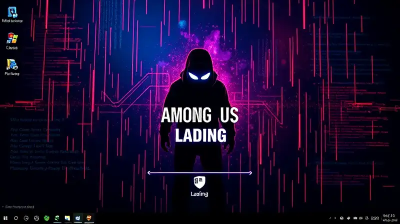 Personaje de Among Us atrapado en carga
