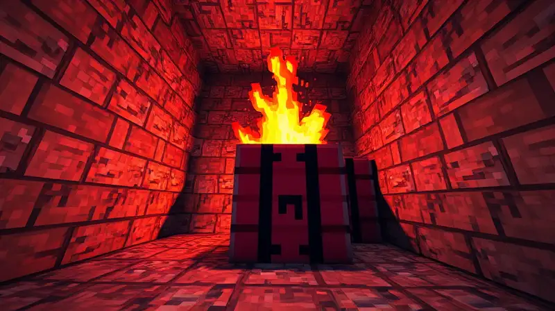 Trampa TNT en Minecraft con tensión