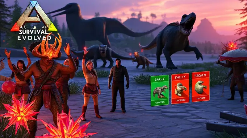 Personajes celebran eventos con dinosaurios vibrantes