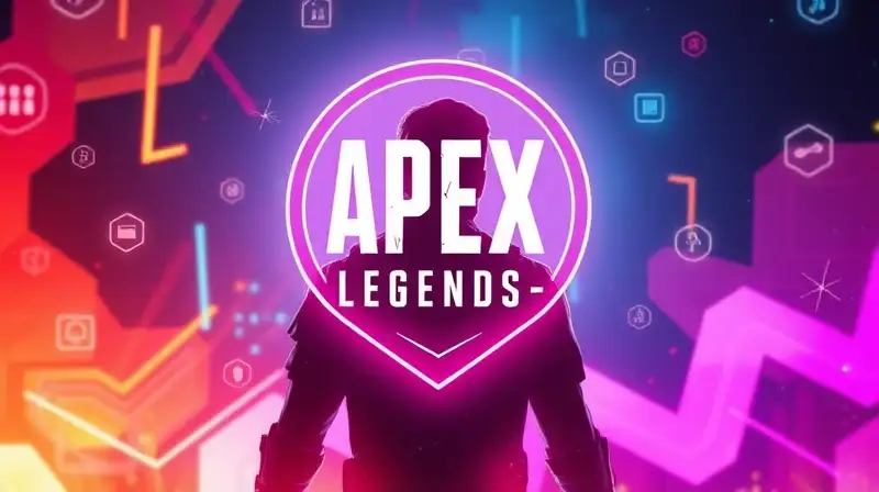 Emblema Apex Legends brilla en ambiente futurista