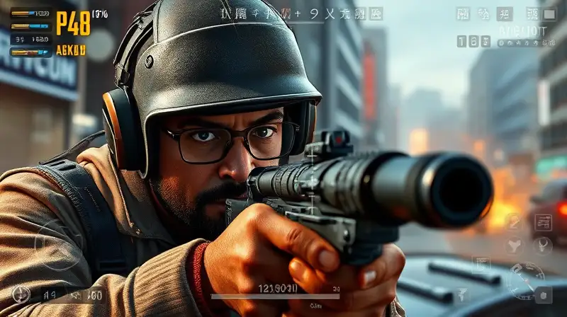 Jugador de PUBG Mobile apuntando con precisión
