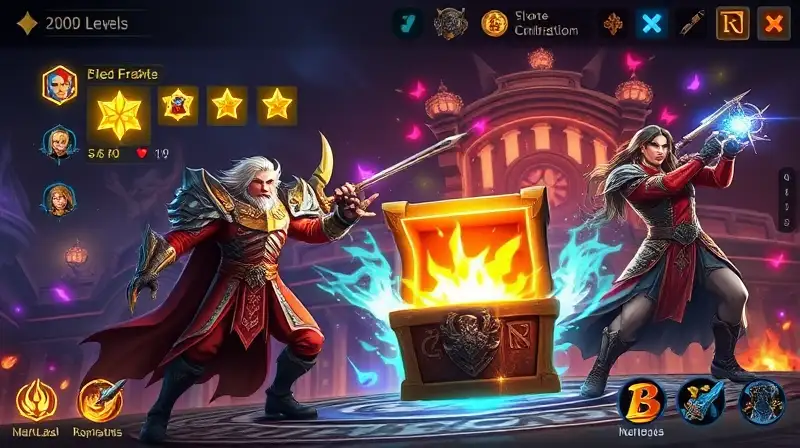 Personajes épicos suben nivel con magia