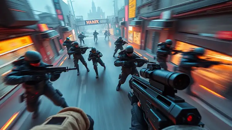 Partida rápida de Call of Duty intensa y futurista