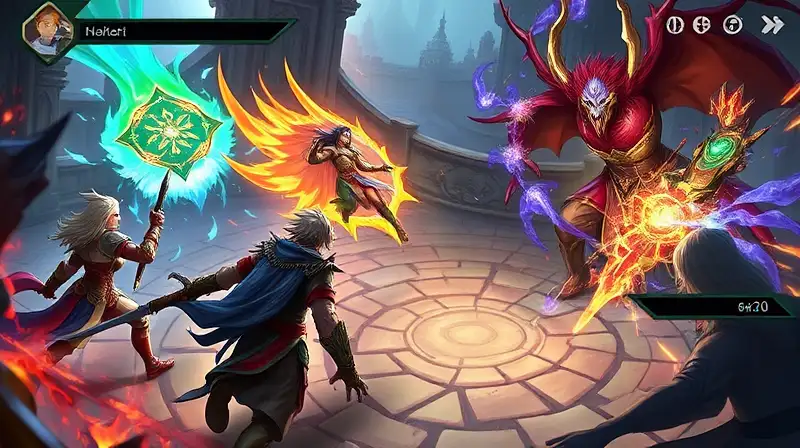 Batalla estratégica con magia y cartas
