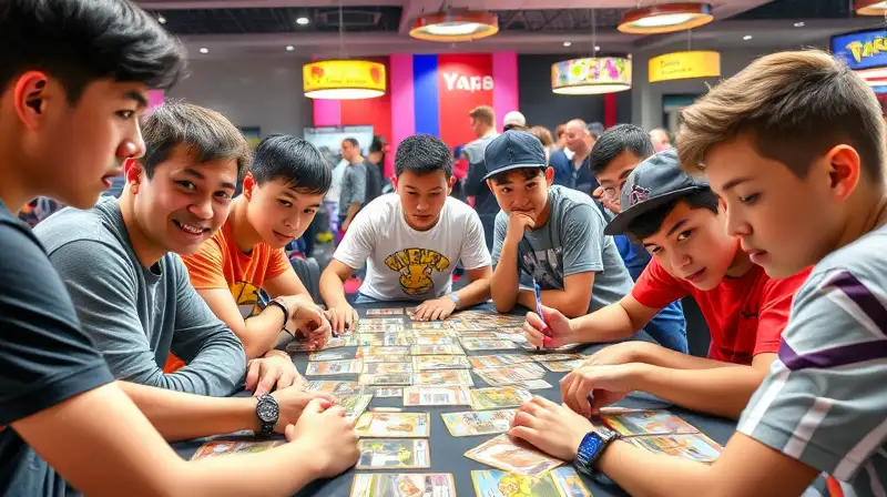 Jóvenes juegan Pokémon con intensidad y amistad