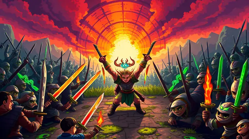 Batalla épica entre goblins en Terraria