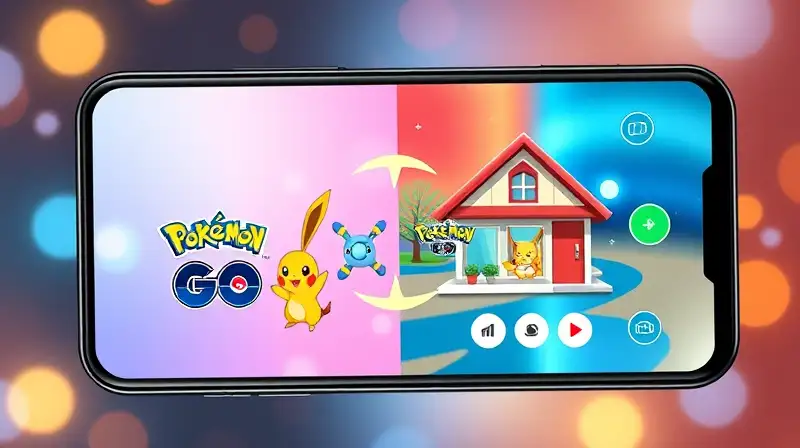Smartphone muestra Pokémon GO y Home sincronizados