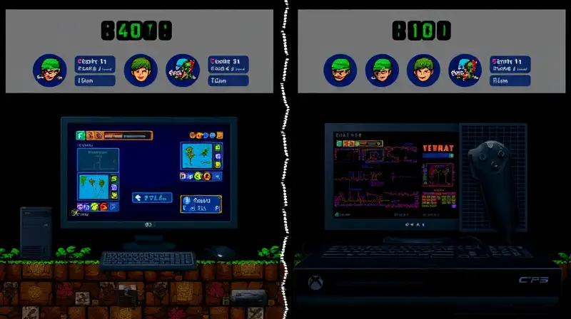 Gráficos pixelados de Terraria con efectos dinámicos