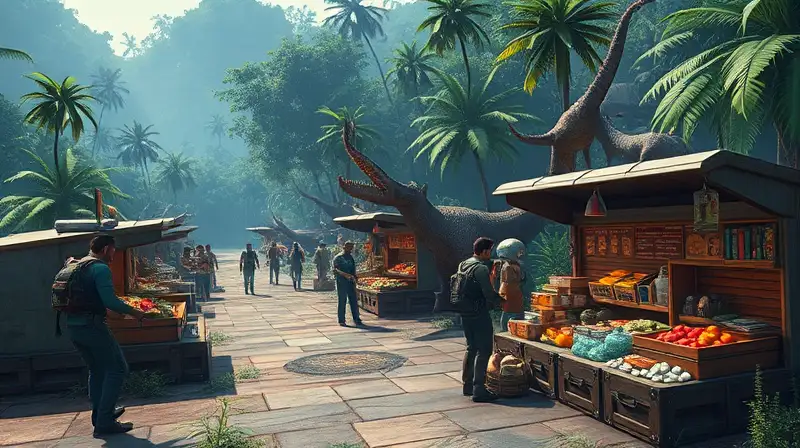Juego futurista de supervivencia con comercio