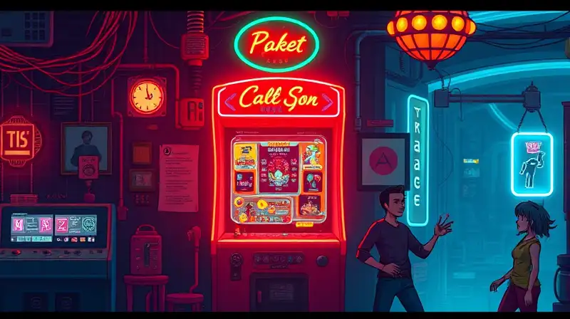 Máquina arcade retro con arte vibrante