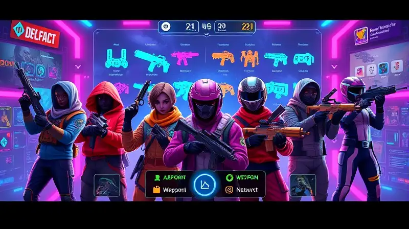 Setup futurista con personajes y acción intensa