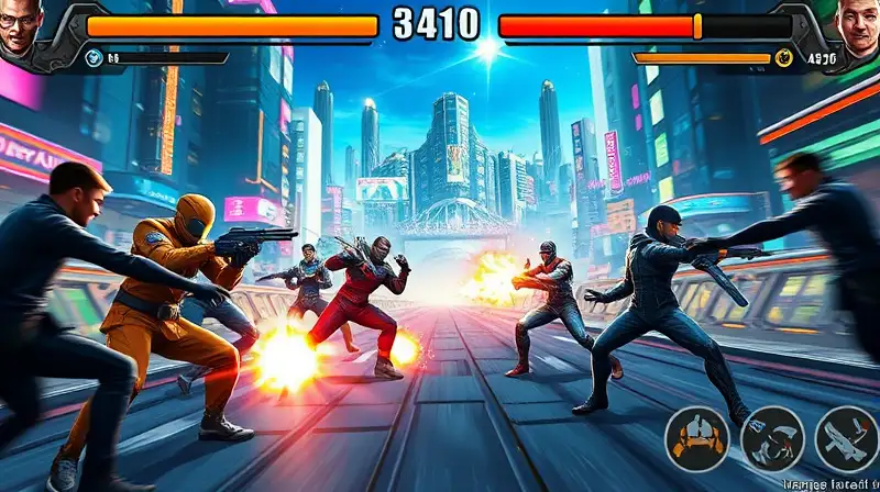 Juego de acción futurista con combate intenso