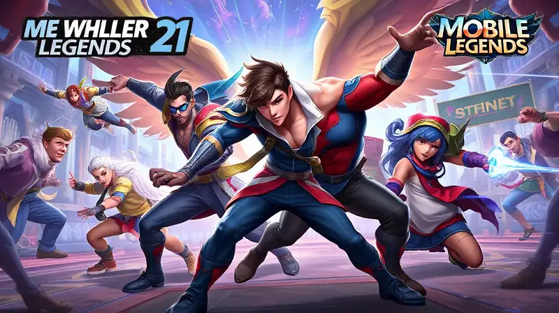 Héroes de Mobile Legends en batalla épica