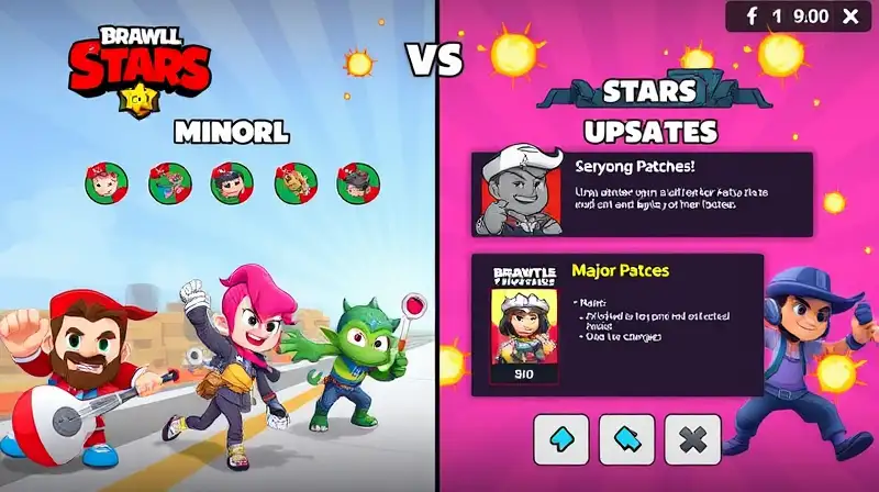 Personajes de Brawl Stars en actualizaciones vibrantes