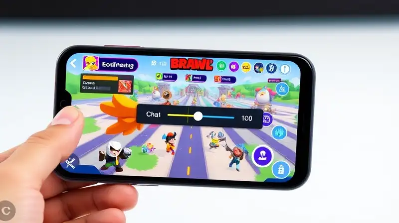 Pantalla de Brawl Stars con volumen ajustado