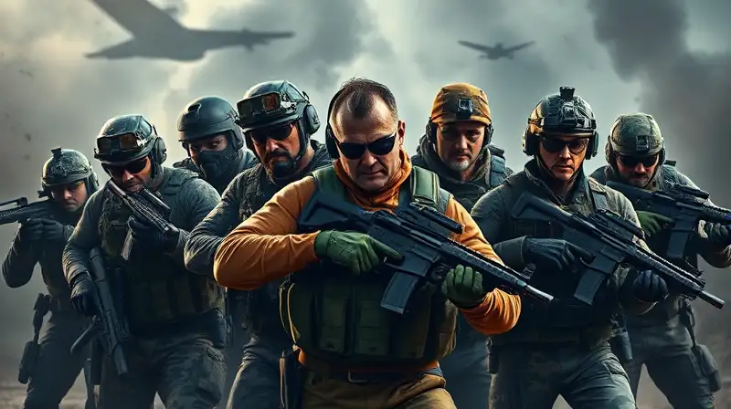 Equipo táctico Call of Duty en acción