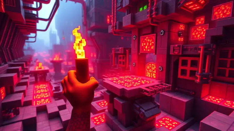 Circuitos de redstone brillan en Minecraft