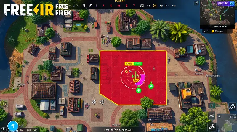 Mapa Free Fire con zonas estratégicas