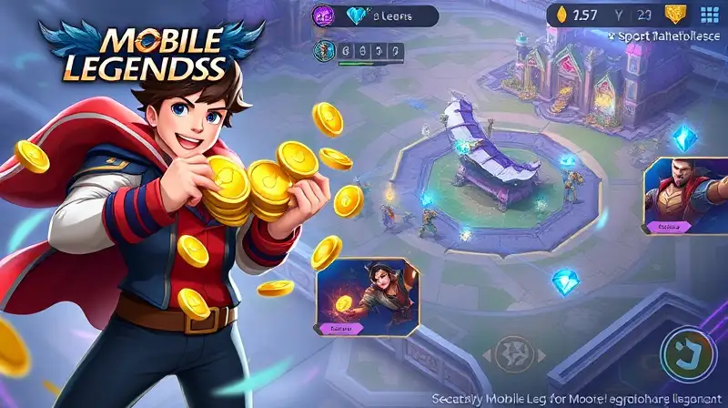 Héroe en arena vibrante con monedas brillantes