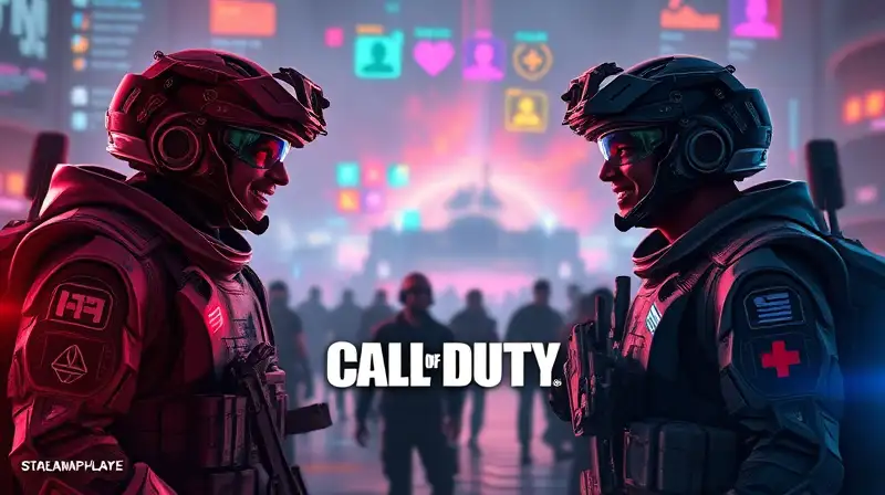 Soldados futuristas con interacción social dinámica
