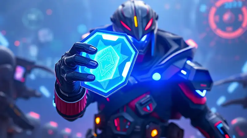 Personaje de Apex Legends con batería protectora