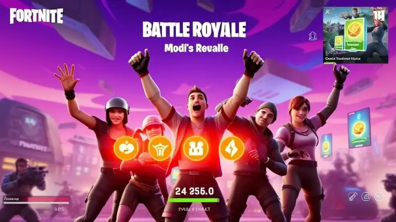 Personajes de Fortnite celebran en batalla futurista
