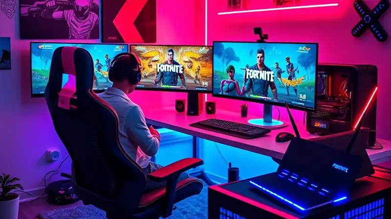 Configuración gamer moderna, cómoda y eficiente