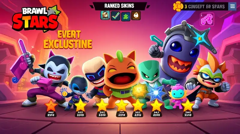 Personajes de Brawl Stars en combate vibrante