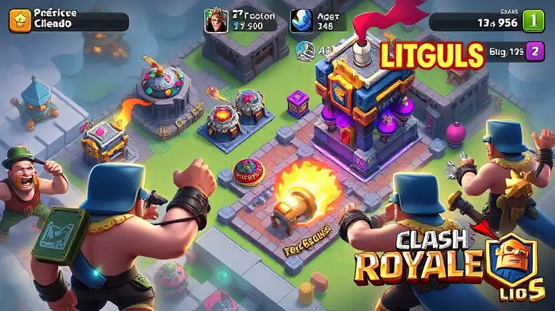 Batalla estratégica colorida en Clash Royale