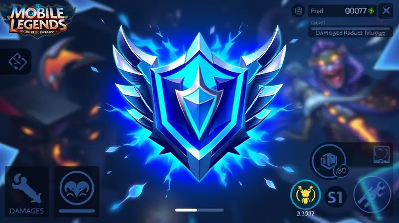 Emblema brillante con escudo y efecto frío