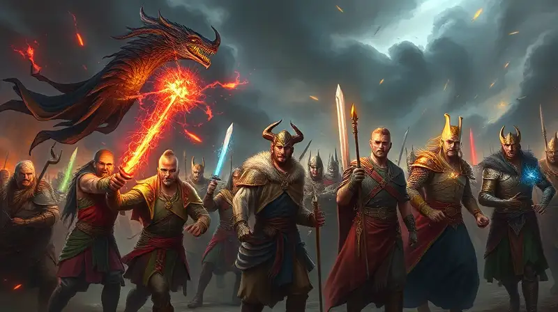 Hechizos oscuros y tropas en batalla