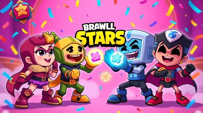 Personajes de Brawl Stars intercambian skins coloridas