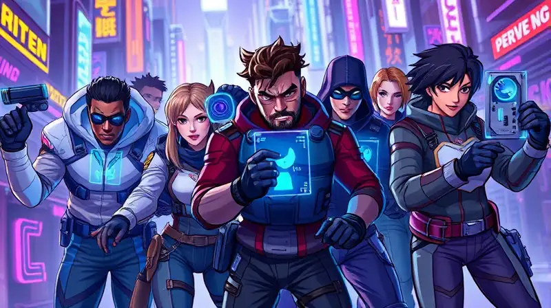 Jugadores diversos colaboran en ciudad cibernética