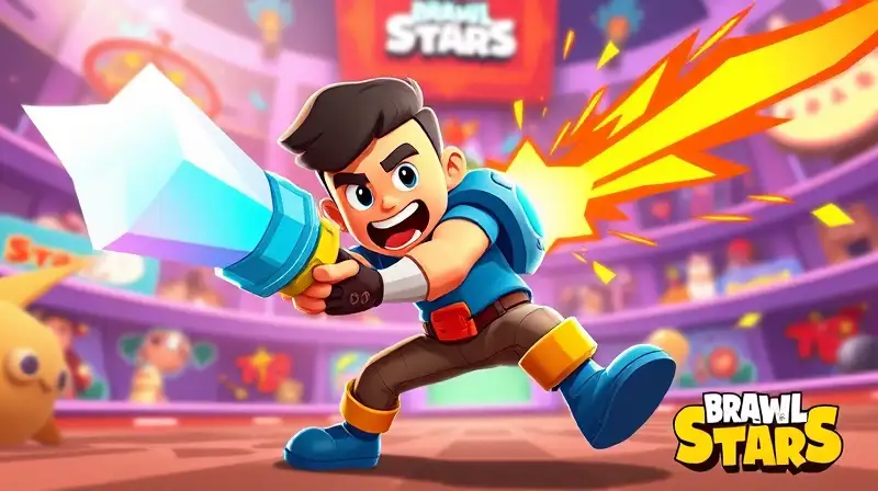 Arena de Brawl Stars con acción intensa