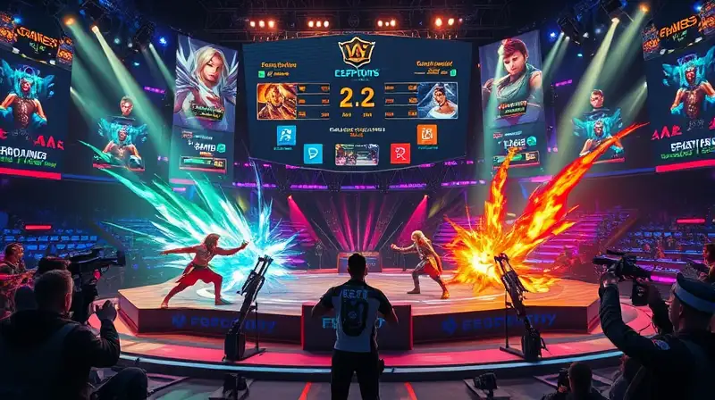Torneo de esports con batalla vibrante y estratégica