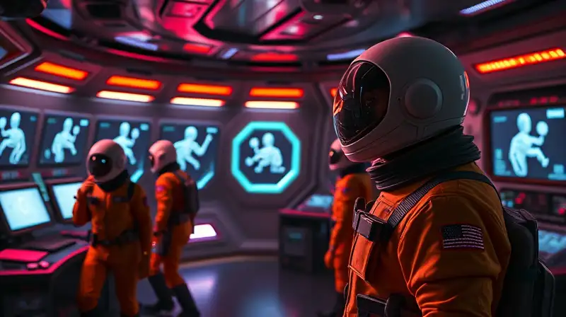 Impostor vigila cámaras en nave espacial
