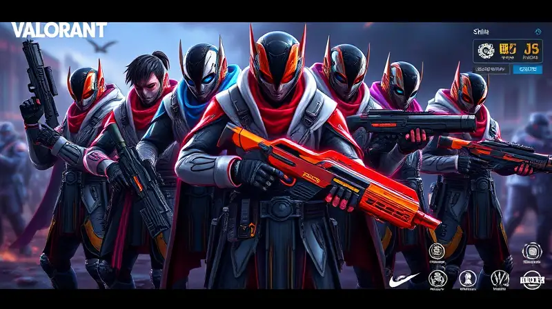 Personajes de Valorant con armas futuristas