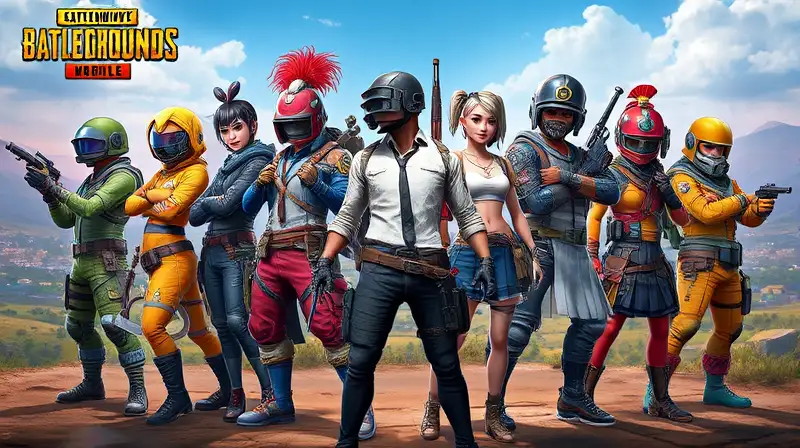Personajes variados de PUBG con skins únicos