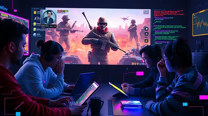 Jugadores diversos colaboran en juego futurista