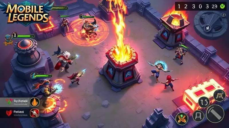 Batalla vibrante con héroes y destrucción explosiva