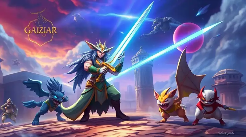 Zacian en batalla épica con luz vibrante