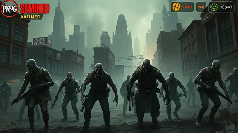 Ciudad postapocalíptica con zombis y estrategia