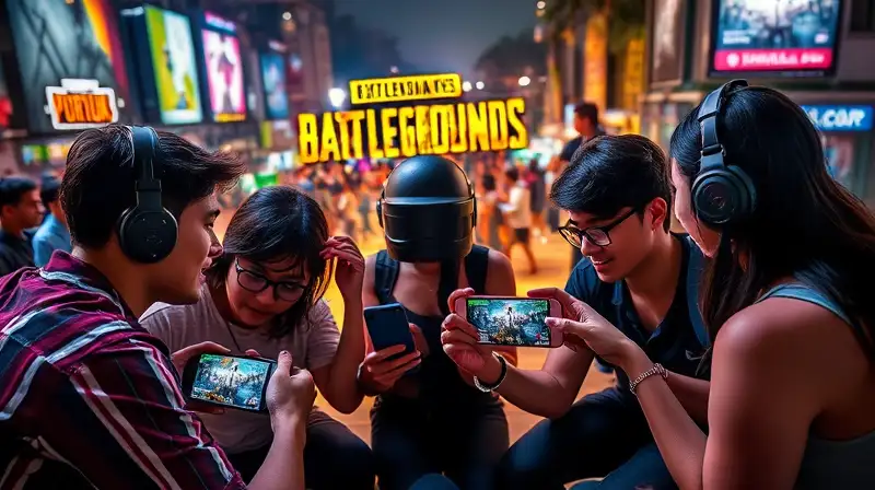 Amigos juegan PUBG Mobile en equipo